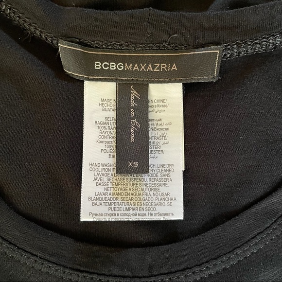 BCBG BLACK SLEEVELESS TOP - Picture 4 of 6